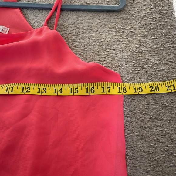 NWT Pink Halter Neck Spaghetti Strap Dress Size Medium - Picture 8 of 9